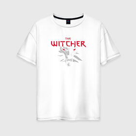 Женская футболка хлопок Oversize с принтом The Witcher 3 в Екатеринбурге, 100% хлопок | свободный крой, круглый ворот, спущенный рукав, длина до линии бедер
 | the witcher | the witcher 3 | компьютерные игры