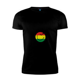 Мужская футболка премиум с принтом Jamaica в Екатеринбурге, 92% хлопок, 8% лайкра | приталенный силуэт, круглый вырез ворота, длина до линии бедра, короткий рукав | bob marley | jamaica | no problem | reggae | растаман | регги