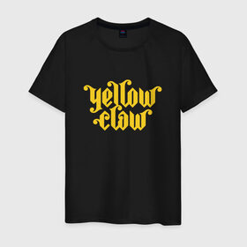Мужская футболка хлопок с принтом Yellow Claw в Екатеринбурге, 100% хлопок | прямой крой, круглый вырез горловины, длина до линии бедер, слегка спущенное плечо. | Тематика изображения на принте: 