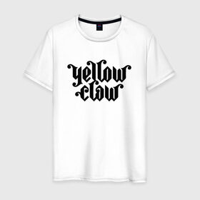 Мужская футболка хлопок с принтом Yellow Claw в Екатеринбурге, 100% хлопок | прямой крой, круглый вырез горловины, длина до линии бедер, слегка спущенное плечо. | Тематика изображения на принте: trap | trap music | yellow claw | трэп