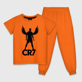 Детская пижама хлопок с принтом Ronaldo в Екатеринбурге, 100% хлопок |  брюки и футболка прямого кроя, без карманов, на брюках мягкая резинка на поясе и по низу штанин
 | крылья