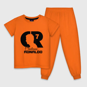 Детская пижама хлопок с принтом Ronaldo в Екатеринбурге, 100% хлопок |  брюки и футболка прямого кроя, без карманов, на брюках мягкая резинка на поясе и по низу штанин
 | cristiano | real madrid | ronaldo | кристиано роналдо | криштиану | криштиану роналду | реал мадрид | роналду | рональдо | спорт | футбол