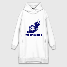 Платье-худи хлопок с принтом Subaru в Екатеринбурге,  |  | Тематика изображения на принте: subaru | авто | субарик | субару | турбина | улитка