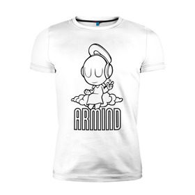 Мужская футболка премиум с принтом Armind в Екатеринбурге, 92% хлопок, 8% лайкра | приталенный силуэт, круглый вырез ворота, длина до линии бедра, короткий рукав | armin van buuren | armind | asot | trance