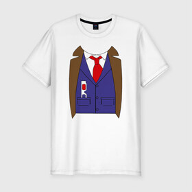 Мужская футболка премиум с принтом Tennant DW в Екатеринбурге, 92% хлопок, 8% лайкра | приталенный силуэт, круглый вырез ворота, длина до линии бедра, короткий рукав | 