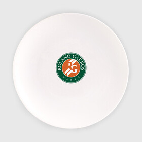 Тарелка с принтом Roland Garros в Екатеринбурге, фарфор | диаметр - 210 мм
диаметр для нанесения принта - 120 мм | paristennis | roland garros