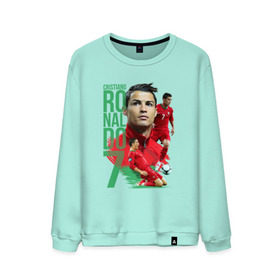 Мужской свитшот хлопок с принтом Ronaldo в Екатеринбурге, 100% хлопок |  | Тематика изображения на принте: роналдо