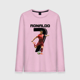 Мужской лонгслив хлопок с принтом Ronaldo в Екатеринбурге, 100% хлопок |  | роналдо