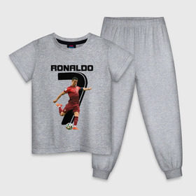 Детская пижама хлопок с принтом Ronaldo в Екатеринбурге, 100% хлопок |  брюки и футболка прямого кроя, без карманов, на брюках мягкая резинка на поясе и по низу штанин
 | роналдо