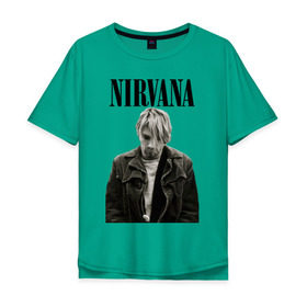 Мужская футболка хлопок Oversize с принтом nirvana t-shirt в Екатеринбурге, 100% хлопок | свободный крой, круглый ворот, “спинка” длиннее передней части | kurt cobain | nirvana | гранж | курт кобейн | нирвана