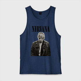 Мужская майка хлопок с принтом nirvana t-shirt в Екатеринбурге, 100% хлопок |  | kurt cobain | nirvana | гранж | курт кобейн | нирвана