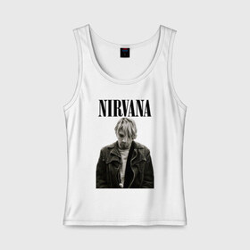 Женская майка хлопок с принтом nirvana t-shirt в Екатеринбурге, 95% хлопок, 5% эластан |  | Тематика изображения на принте: kurt cobain | nirvana | гранж | курт кобейн | нирвана