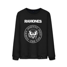 Мужской свитшот хлопок с принтом Ramones в Екатеринбурге, 100% хлопок |  | joey ramone | punk | ramones | панк | рамонес