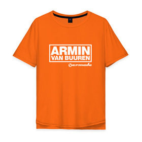 Мужская футболка хлопок Oversize с принтом Armin van Buuren в Екатеринбурге, 100% хлопок | свободный крой, круглый ворот, “спинка” длиннее передней части | armada | armin van buuren | trance | армин
