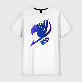 Мужская футболка премиум с принтом Венди в Екатеринбурге, 92% хлопок, 8% лайкра | приталенный силуэт, круглый вырез ворота, длина до линии бедра, короткий рукав | Тематика изображения на принте: fairytail | венди | лого | хвост феи | эмблема