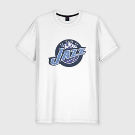 Мужская футболка премиум с принтом NBA Utah Jazz в Екатеринбурге, 92% хлопок, 8% лайкра | приталенный силуэт, круглый вырез ворота, длина до линии бедра, короткий рукав | jazz | nba | nba utah jazz basketballбаскетбол | utah | нба | спорт