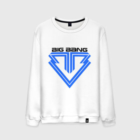 Мужской свитшот хлопок с принтом Big bang logo в Екатеринбурге, 100% хлопок |  | big bang | g dragon | k pop | биг бенг | кей поп | корея