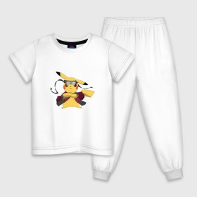 Детская пижама хлопок с принтом Пика пика в Екатеринбурге, 100% хлопок |  брюки и футболка прямого кроя, без карманов, на брюках мягкая резинка на поясе и по низу штанин
 | 