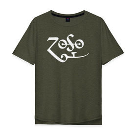 Мужская футболка хлопок Oversize с принтом Led Zeppelin в Екатеринбурге, 100% хлопок | свободный крой, круглый ворот, “спинка” длиннее передней части | led zeppelin music лэд зепплин