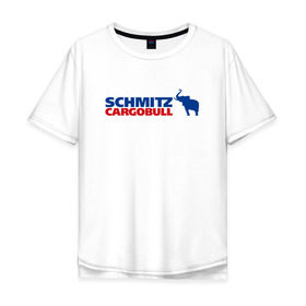 Мужская футболка хлопок Oversize с принтом Schmitz в Екатеринбурге, 100% хлопок | свободный крой, круглый ворот, “спинка” длиннее передней части | 