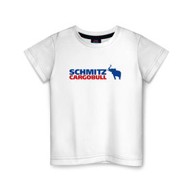 Детская футболка хлопок с принтом Schmitz в Екатеринбурге, 100% хлопок | круглый вырез горловины, полуприлегающий силуэт, длина до линии бедер | 