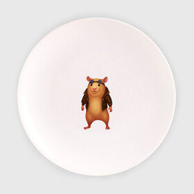 Тарелка с принтом Хомяк в Екатеринбурге, фарфор | диаметр - 210 мм
диаметр для нанесения принта - 120 мм | арт | животные | зверь | няша | смешное | хомяк | хомячок