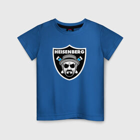 Детская футболка хлопок с принтом Heisenberg Raiders в Екатеринбурге, 100% хлопок | круглый вырез горловины, полуприлегающий силуэт, длина до линии бедер | Тематика изображения на принте: breaking bad | во все тяжкие | гайзенберг | сериал