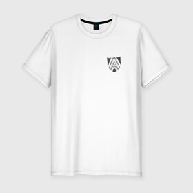 Мужская футболка премиум с принтом Фанатская футболка Alliance в Екатеринбурге, 92% хлопок, 8% лайкра | приталенный силуэт, круглый вырез ворота, длина до линии бедра, короткий рукав | 