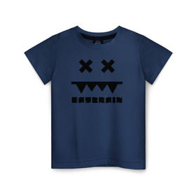Детская футболка хлопок с принтом Eatbrain Logo в Екатеринбурге, 100% хлопок | круглый вырез горловины, полуприлегающий силуэт, длина до линии бедер | eatbrain | music | для любителей жирного neurofunk звучания.drum