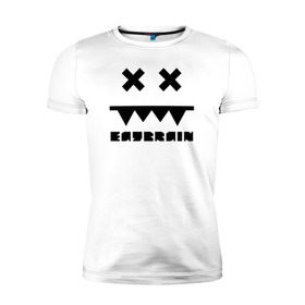 Мужская футболка премиум с принтом Eatbrain Logo в Екатеринбурге, 92% хлопок, 8% лайкра | приталенный силуэт, круглый вырез ворота, длина до линии бедра, короткий рукав | eatbrain | music | для любителей жирного neurofunk звучания.drum