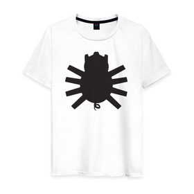 Мужская футболка хлопок с принтом Spider-Pig в Екатеринбурге, 100% хлопок | прямой крой, круглый вырез горловины, длина до линии бедер, слегка спущенное плечо. | spider pig the simpsons симпсоны свин паук го
