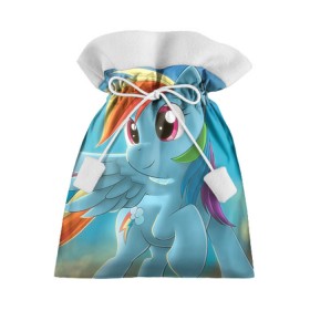 Подарочный 3D мешок с принтом My littlle pony в Екатеринбурге, 100% полиэстер | Размер: 29*39 см | littlle | littlle pony | pony | пони