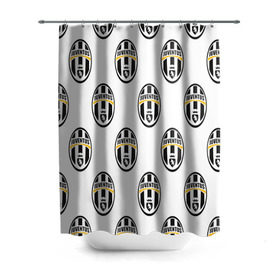 Штора 3D для ванной с принтом Juventus в Екатеринбурге, 100% полиэстер | плотность материала — 100 г/м2. Стандартный размер — 146 см х 180 см. По верхнему краю — пластиковые люверсы для креплений. В комплекте 10 пластиковых колец | juventus | спорт | фк | футбол | ювентус