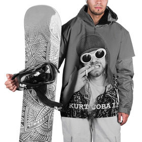 Накидка на куртку 3D с принтом Nirvana в Екатеринбурге, 100% полиэстер |  | cobain | curt | nirvana | rock | кобейн | курт | рок