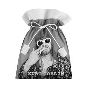 Подарочный 3D мешок с принтом Nirvana в Екатеринбурге, 100% полиэстер | Размер: 29*39 см | Тематика изображения на принте: cobain | curt | nirvana | rock | кобейн | курт | рок