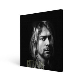 Холст квадратный с принтом Nirvana в Екатеринбурге, 100% ПВХ |  | Тематика изображения на принте: cobain | curt | nirvana | rock | кобейн | курт | рок