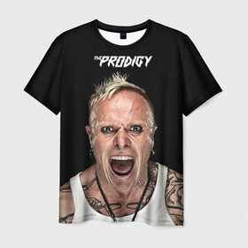 Мужская футболка 3D с принтом The Prodigy в Екатеринбурге, 100% полиэфир | прямой крой, круглый вырез горловины, длина до линии бедер | dnb | drum | rave | продиджи | рейв | рэйв