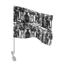 Флаг для автомобиля с принтом The Prodigy в Екатеринбурге, 100% полиэстер | Размер: 30*21 см | лиса