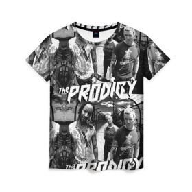 Женская футболка 3D с принтом The Prodigy в Екатеринбурге, 100% полиэфир ( синтетическое хлопкоподобное полотно) | прямой крой, круглый вырез горловины, длина до линии бедер | лиса