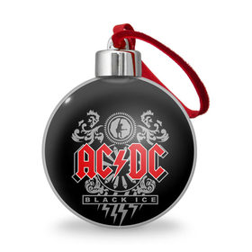 Ёлочный шар с принтом AC/DC в Екатеринбурге, Пластик | Диаметр: 77 мм | 