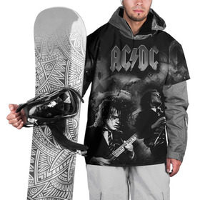 Накидка на куртку 3D с принтом AC/DC в Екатеринбурге, 100% полиэстер |  | ac dc | acdc | rock | рок | эйсидиси