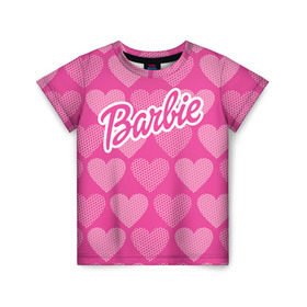 Детская футболка 3D с принтом Barbie в Екатеринбурге, 100% гипоаллергенный полиэфир | прямой крой, круглый вырез горловины, длина до линии бедер, чуть спущенное плечо, ткань немного тянется | Тематика изображения на принте: barbie | барби | кукла