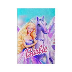 Обложка для паспорта матовая кожа с принтом Barbie в Екатеринбурге, натуральная матовая кожа | размер 19,3 х 13,7 см; прозрачные пластиковые крепления | Тематика изображения на принте: barbie | барби | кукла