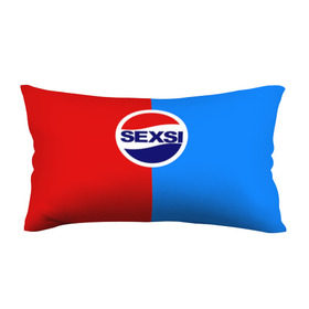 Подушка 3D антистресс с принтом Sexsi в Екатеринбурге, наволочка — 100% полиэстер, наполнитель — вспененный полистирол | состоит из подушки и наволочки на молнии | антибренд | лого | пепси