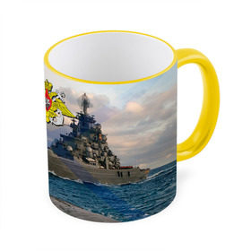 Кружка 3D с принтом ВМФ в Екатеринбурге, керамика | ёмкость 330 мл | вмф | корабль | морской флот | россия | рф | силовые структуры