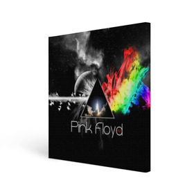 Холст квадратный с принтом Pink Floyd в Екатеринбурге, 100% ПВХ |  | pink floyd | rock | рок