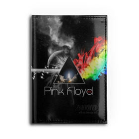 Обложка для автодокументов с принтом Pink Floyd в Екатеринбурге, натуральная кожа |  размер 19,9*13 см; внутри 4 больших “конверта” для документов и один маленький отдел — туда идеально встанут права | pink floyd | rock | рок