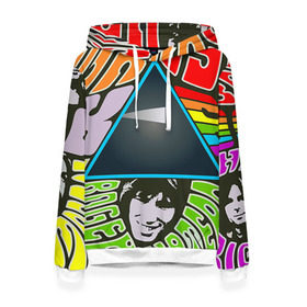 Женская толстовка 3D с принтом Pink Floyd в Екатеринбурге, 100% полиэстер  | двухслойный капюшон со шнурком для регулировки, мягкие манжеты на рукавах и по низу толстовки, спереди карман-кенгуру с мягким внутренним слоем. | pink floyd | rock | рок