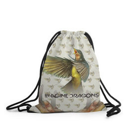 Рюкзак-мешок 3D с принтом Imagine Dragons в Екатеринбурге, 100% полиэстер | плотность ткани — 200 г/м2, размер — 35 х 45 см; лямки — толстые шнурки, застежка на шнуровке, без карманов и подкладки | imagine dragons