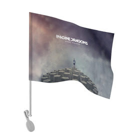 Флаг для автомобиля с принтом Imagine Dragons в Екатеринбурге, 100% полиэстер | Размер: 30*21 см | imagine dragons
